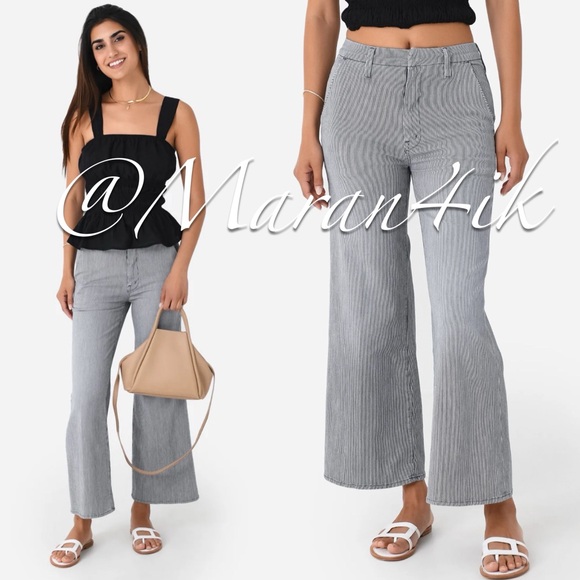 MOTHER The Roller Prep Ankle Pants Letting Off Steam Size 24 - Picture 3 of 15